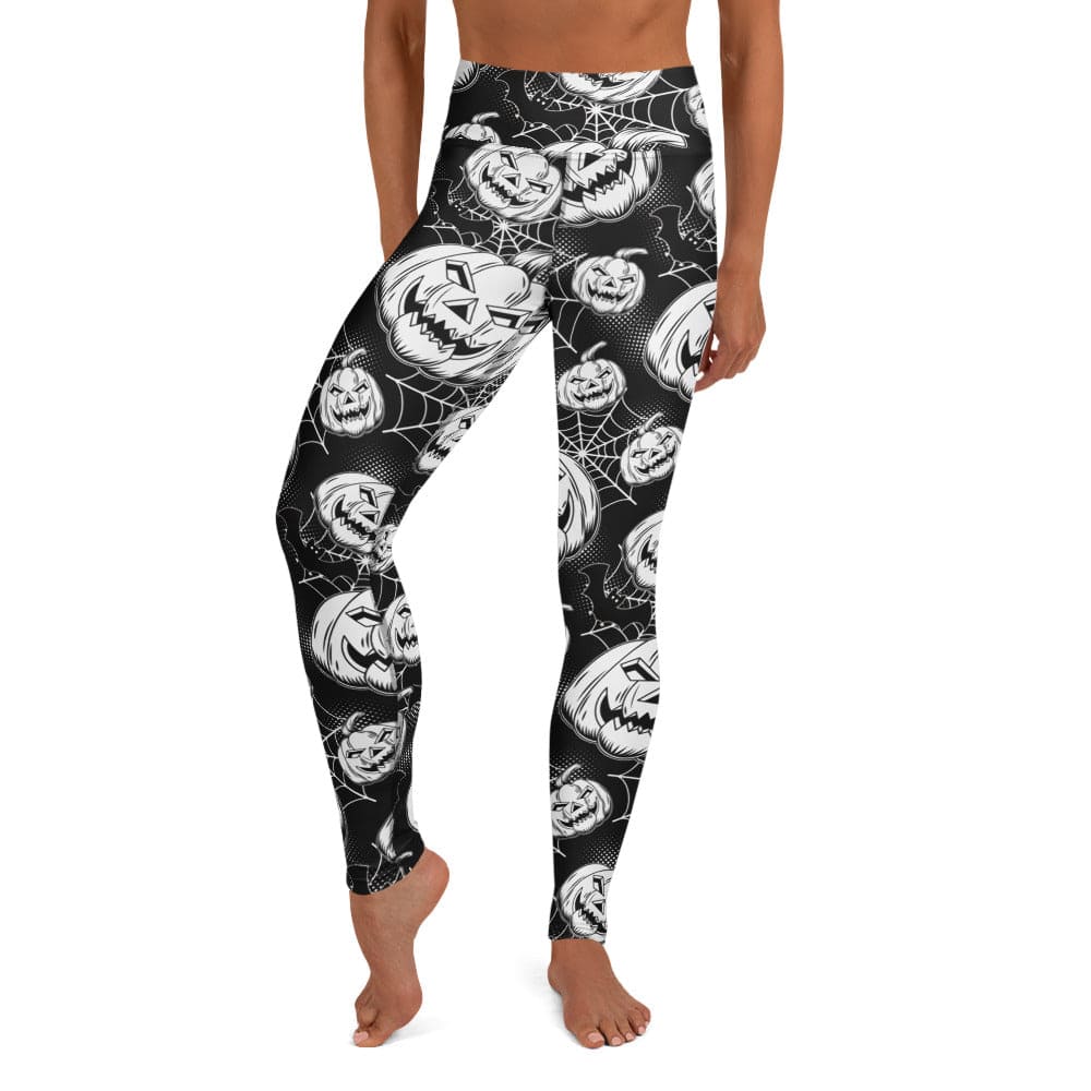 Halloween Haunted Harvest Yoga Leggings