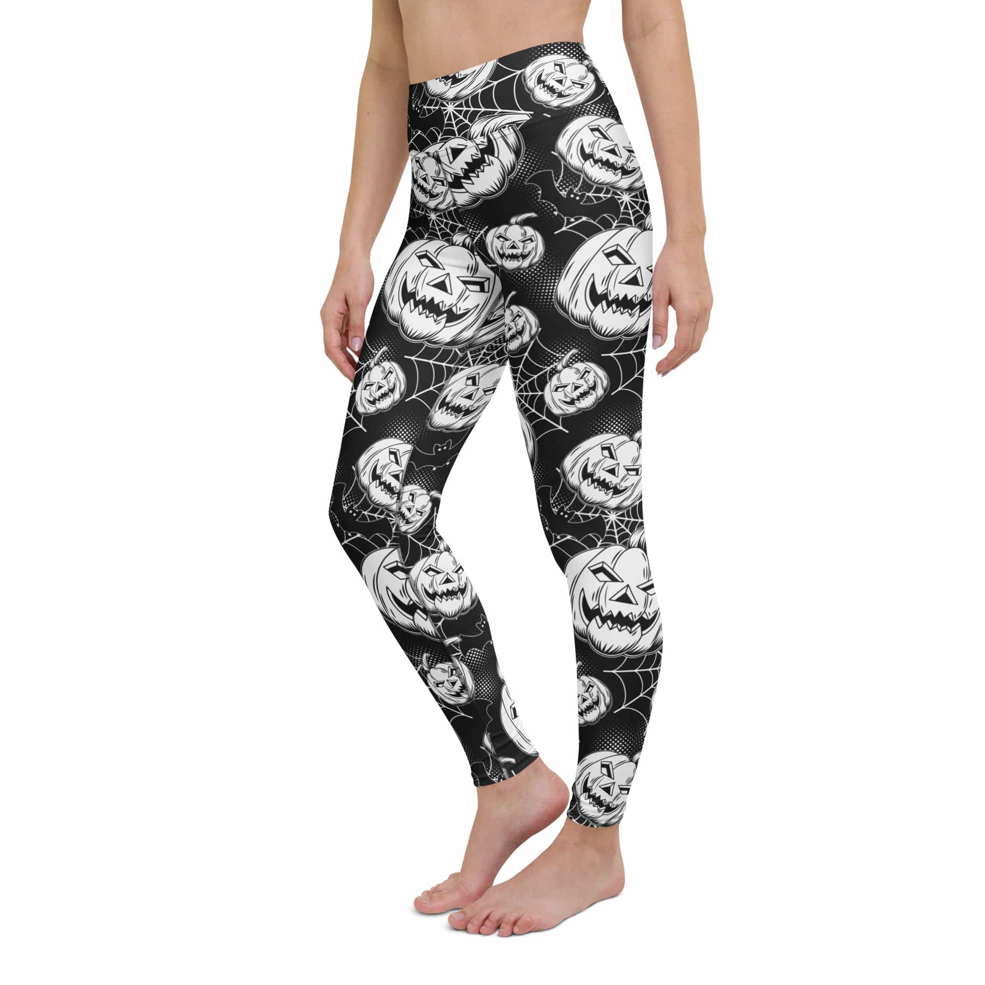 Halloween Haunted Harvest Yoga Leggings