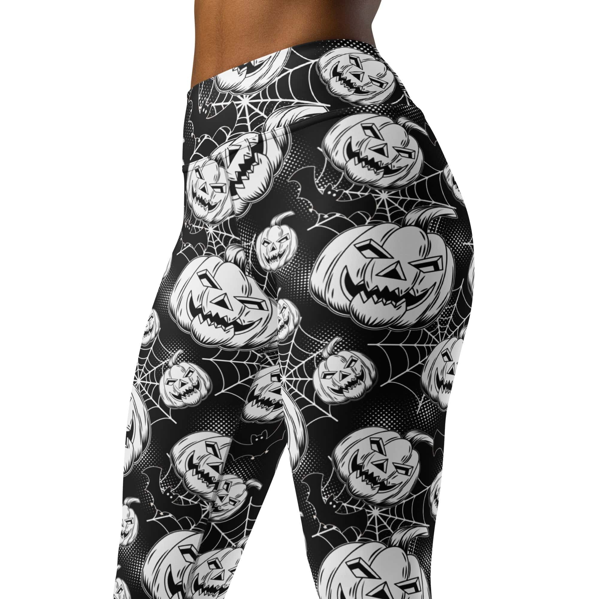 Halloween Haunted Harvest Yoga Leggings