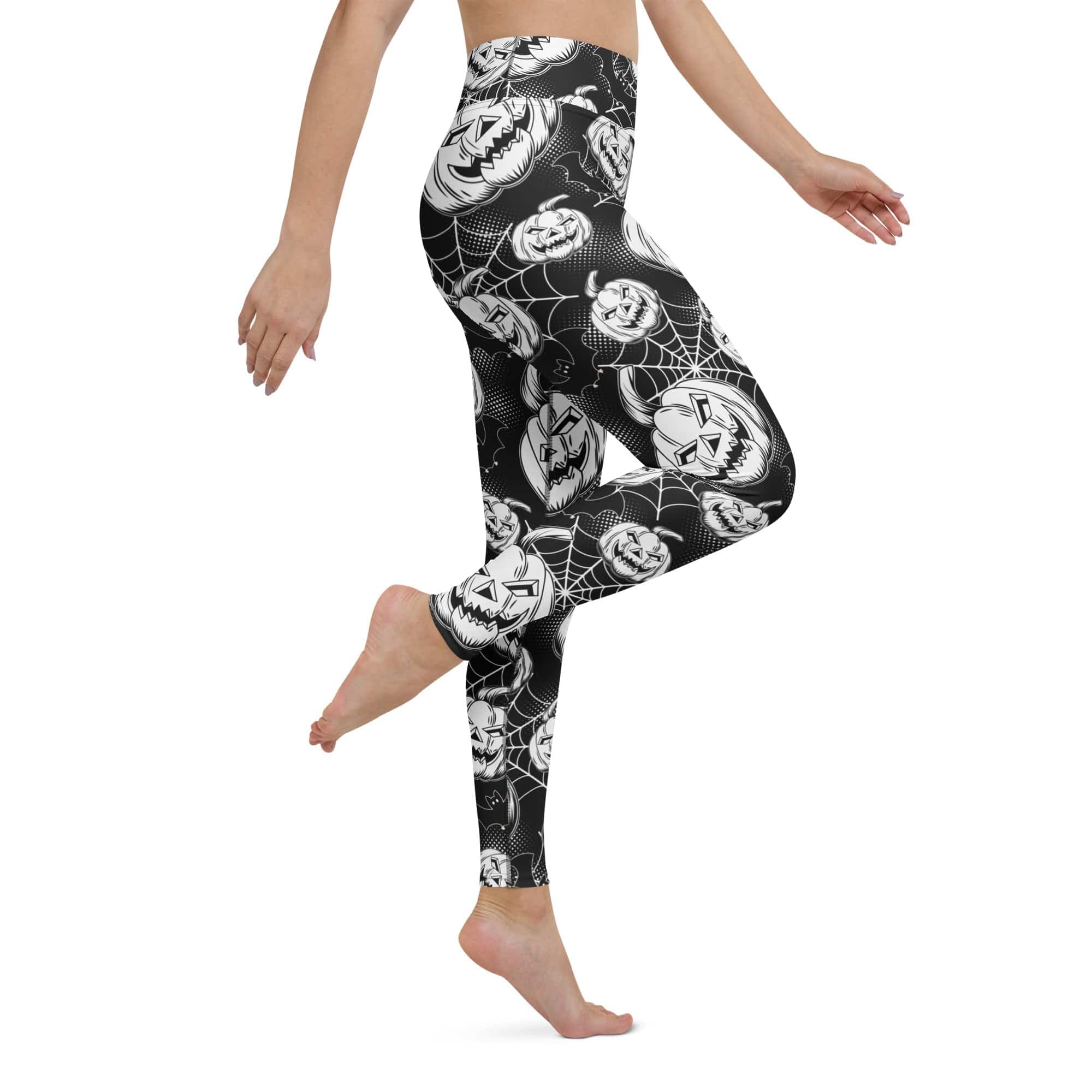 Halloween Haunted Harvest Yoga Leggings