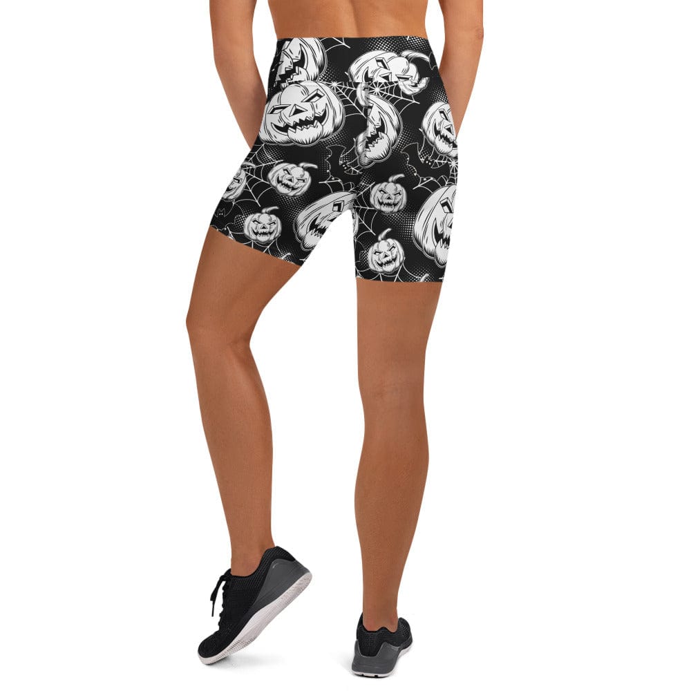 Halloween Haunted Harvest Yoga Shorts