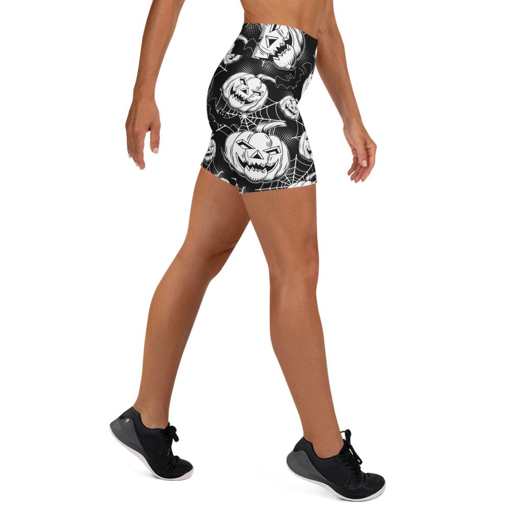 Halloween Haunted Harvest Yoga Shorts