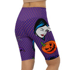 Halloween Pop Art Biker Shorts