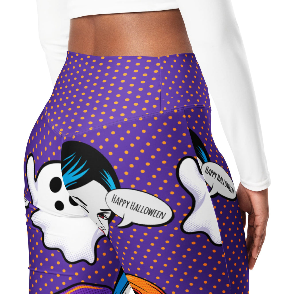 Halloween Pop Art Flare Leggings