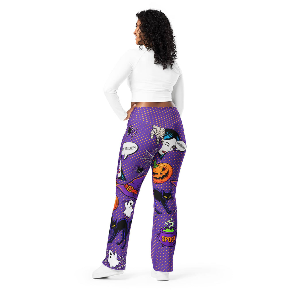 Halloween Pop Art Flare Leggings