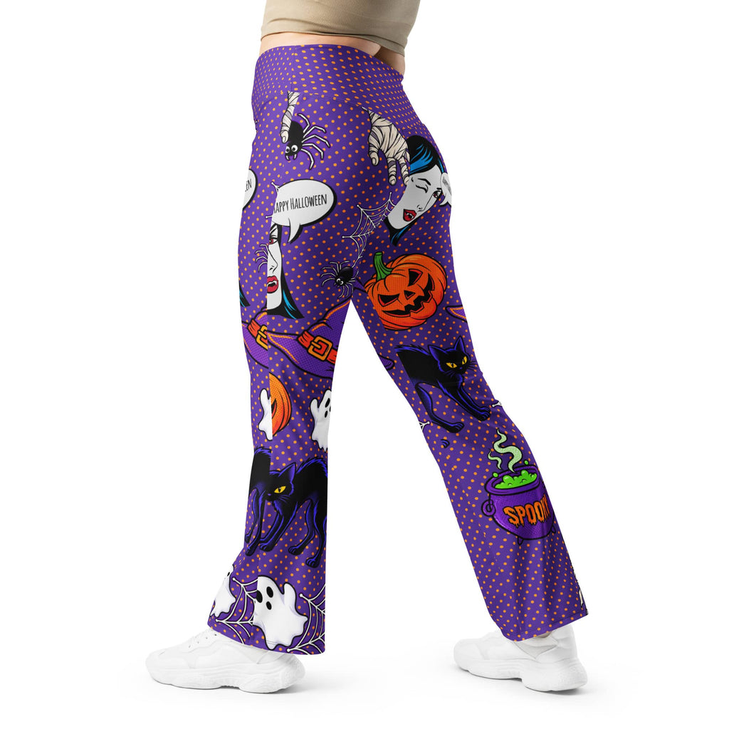 Halloween Pop Art Flare Leggings