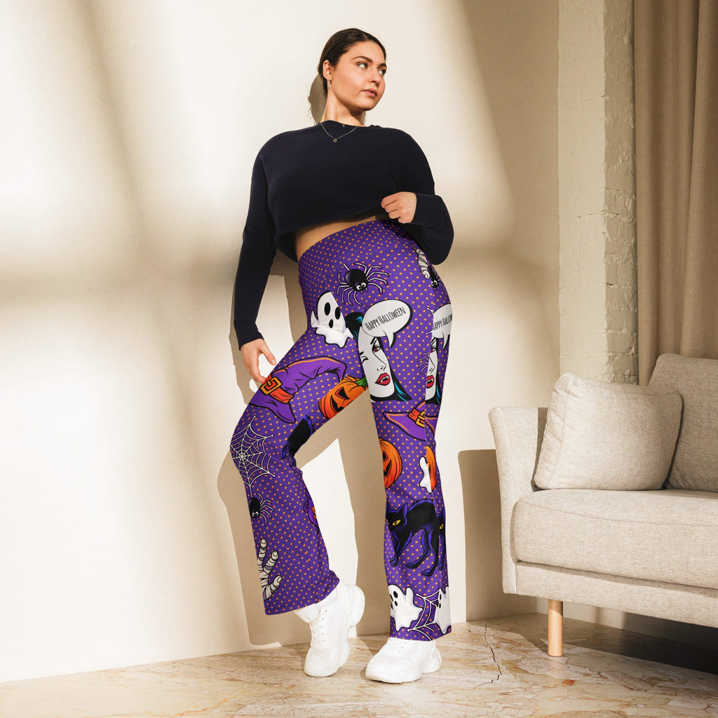Halloween Pop Art Flare Leggings