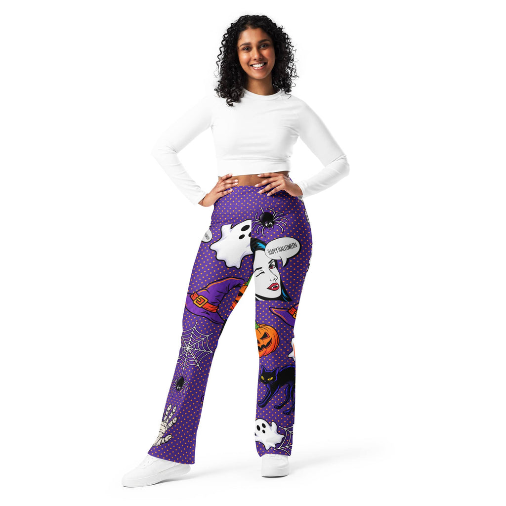 Halloween Pop Art Flare Leggings