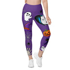 Halloween Pop Art Leggings With Pockets