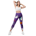 Halloween Pop Art Leggings With Pockets