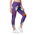 Halloween Pop Art Leggings With Pockets