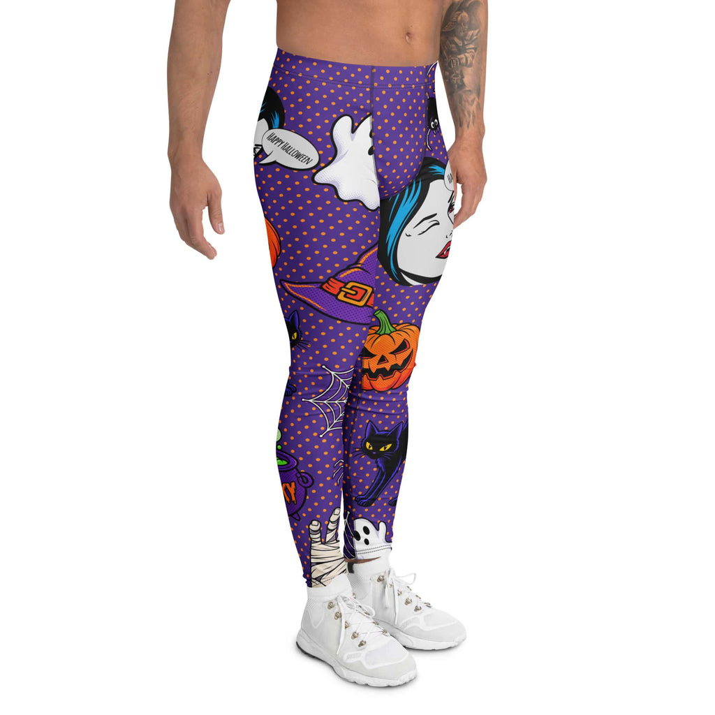 Halloween Pop Art Men's Leggings