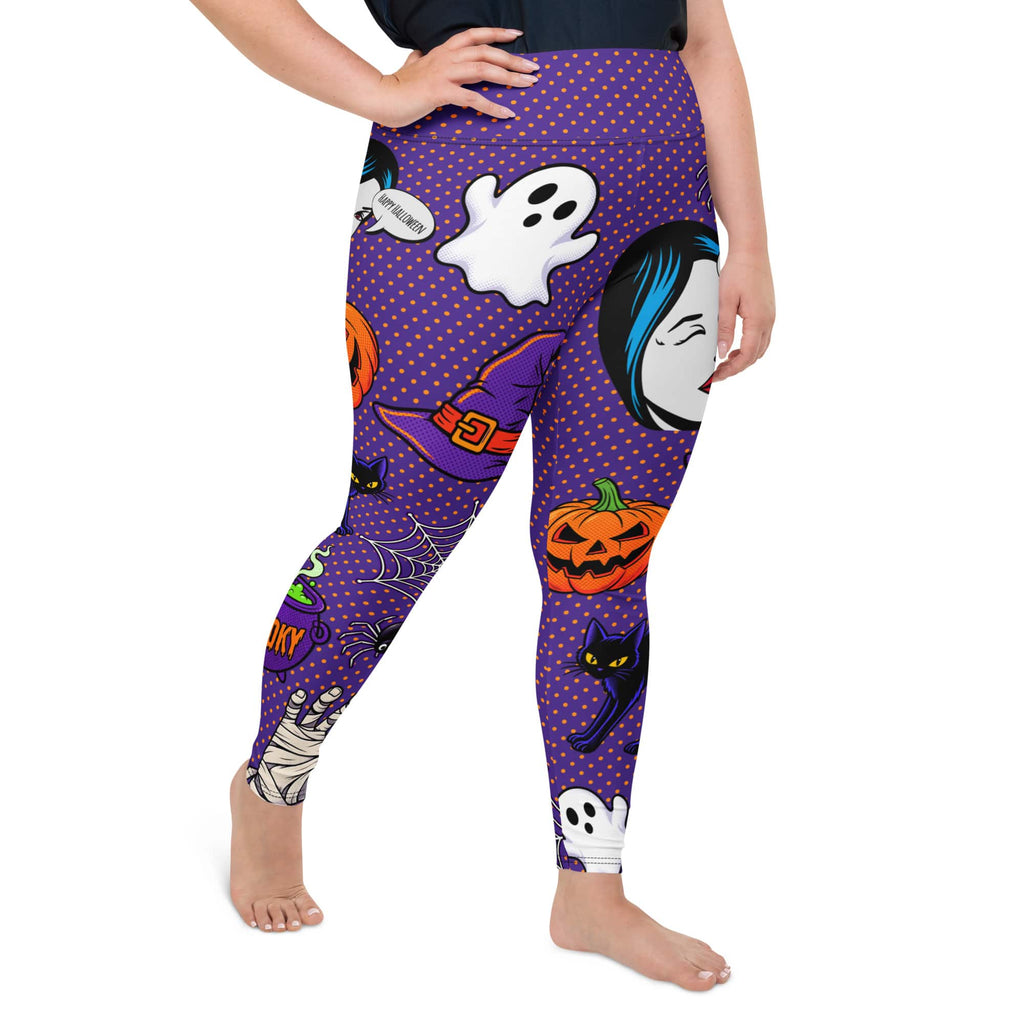 Halloween Pop Art Plus Size Leggings