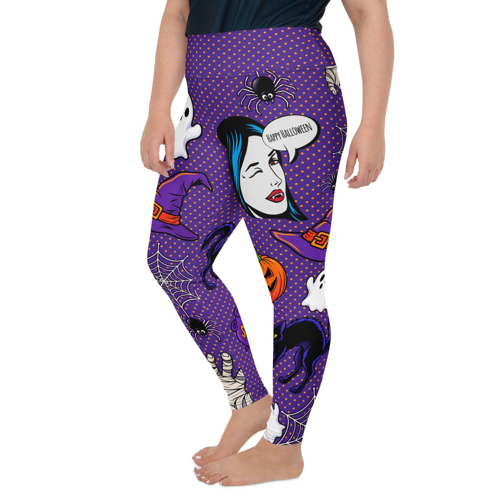 Halloween Pop Art Plus Size Leggings