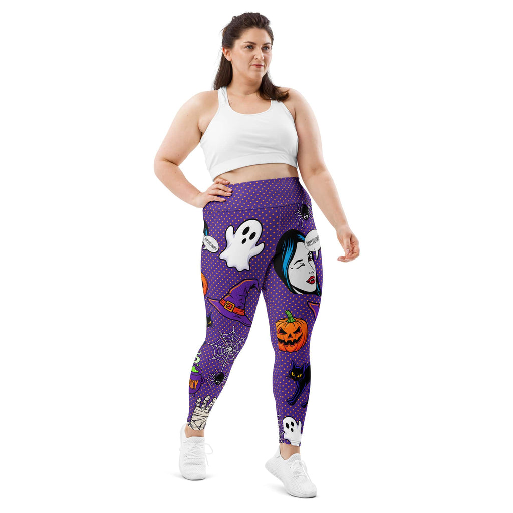 Halloween Pop Art Plus Size Leggings