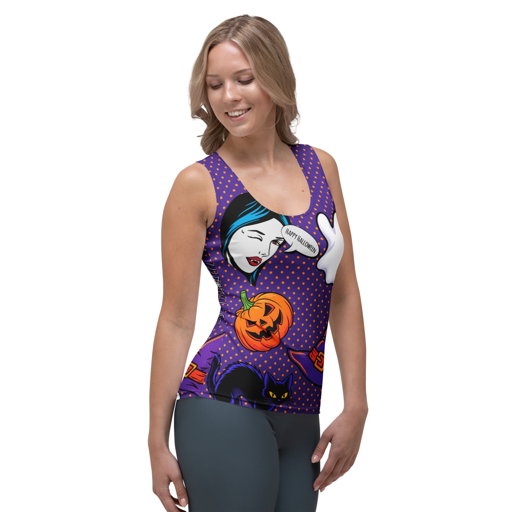 Halloween Pop Art Tank Top