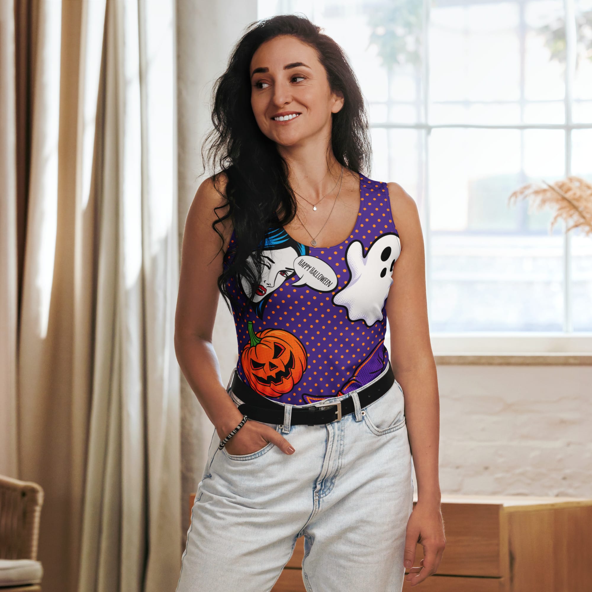 Halloween Pop Art Tank Top
