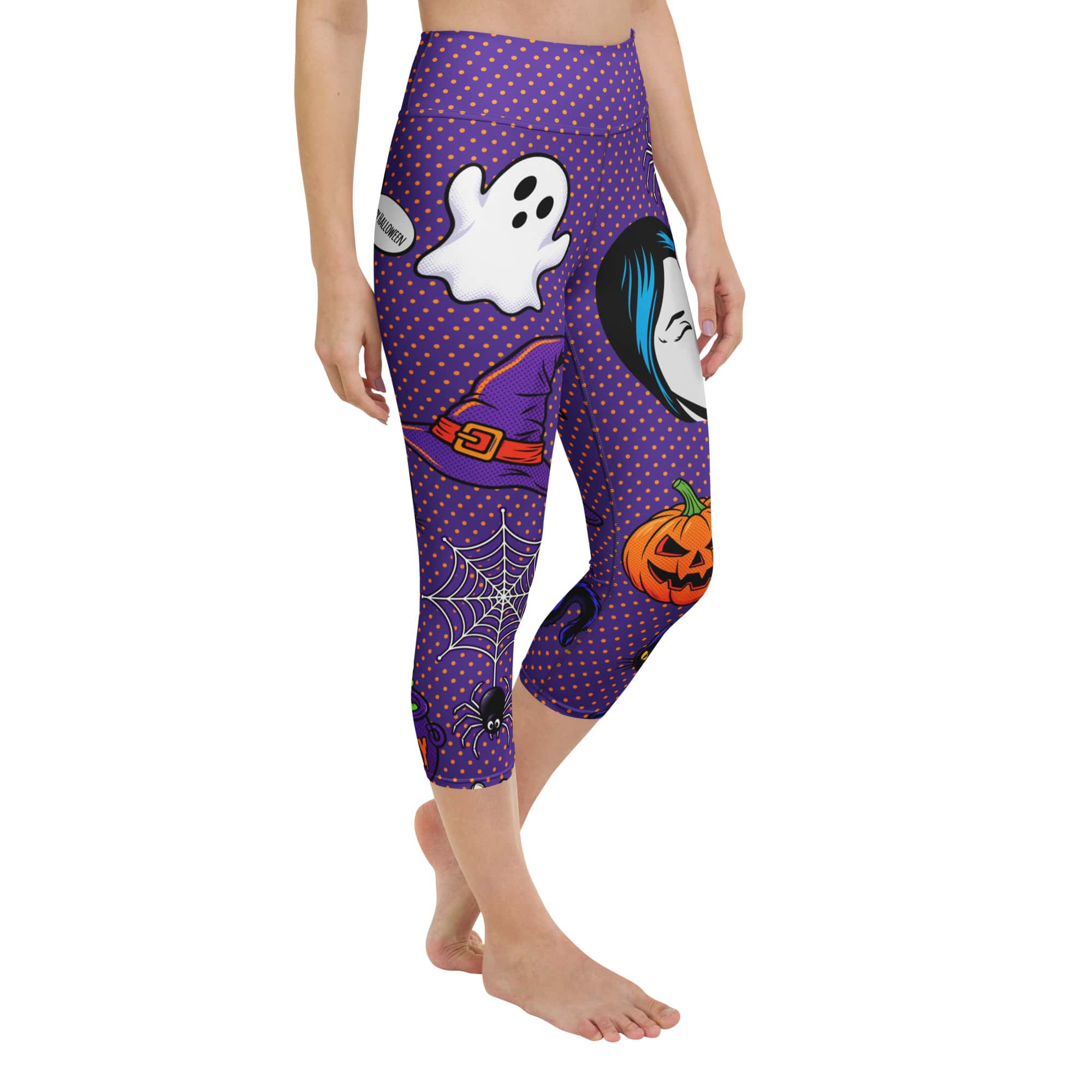 Halloween Pop Art Yoga Capris