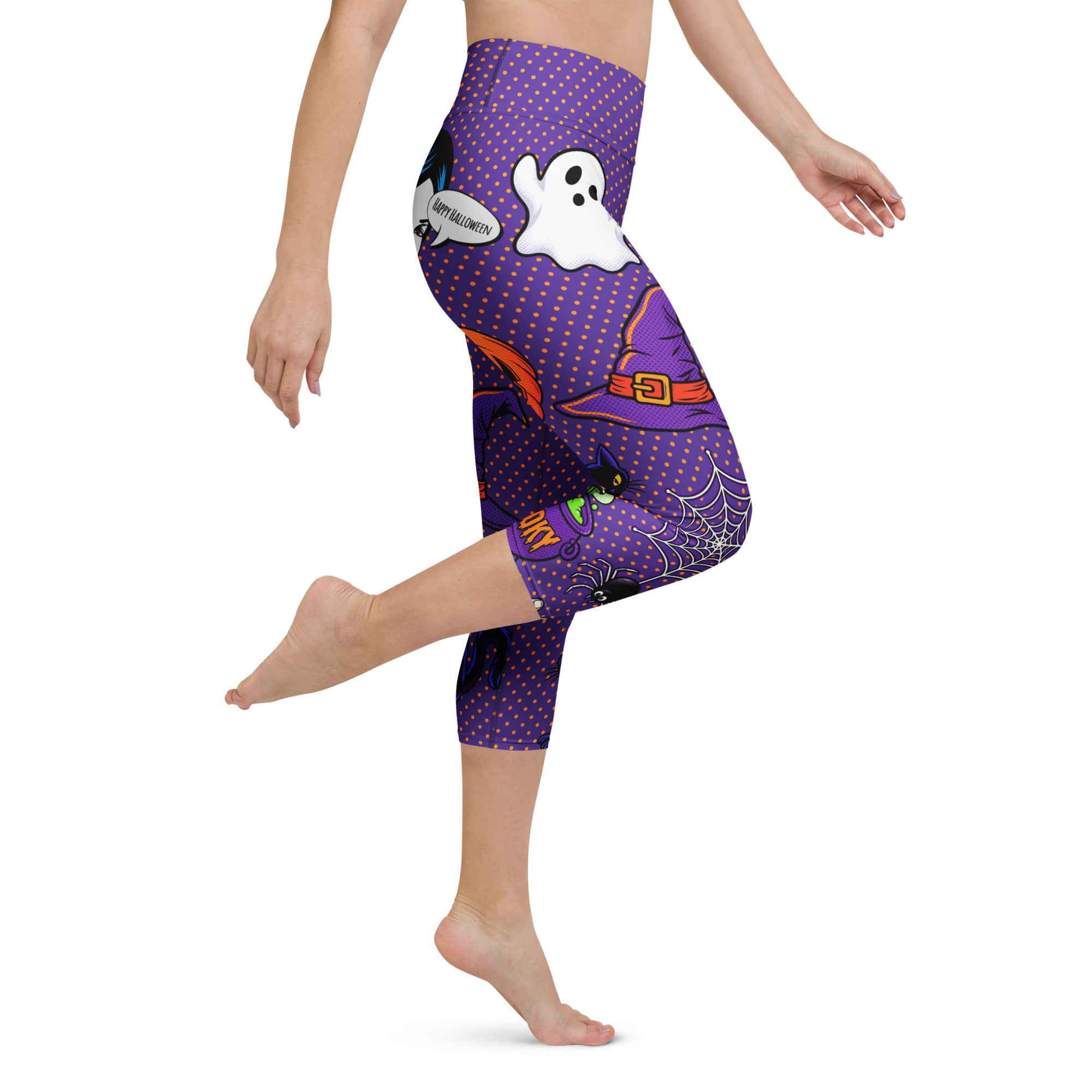 Halloween Pop Art Yoga Capris