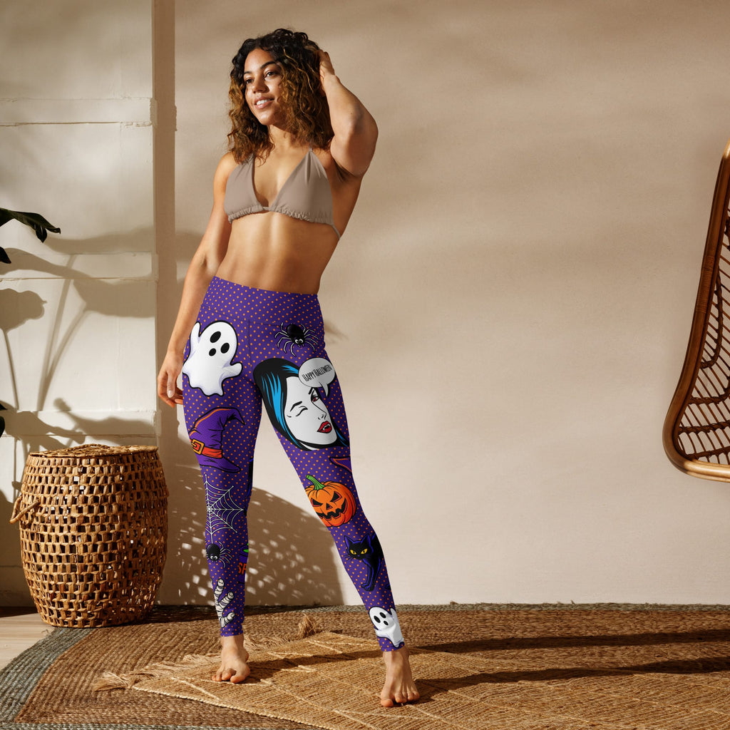 Halloween Pop Art Yoga Leggings