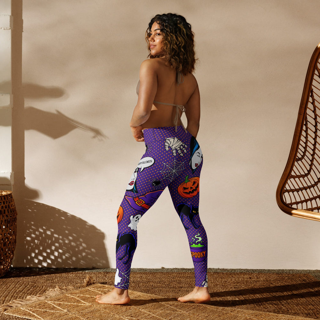 Halloween Pop Art Yoga Leggings