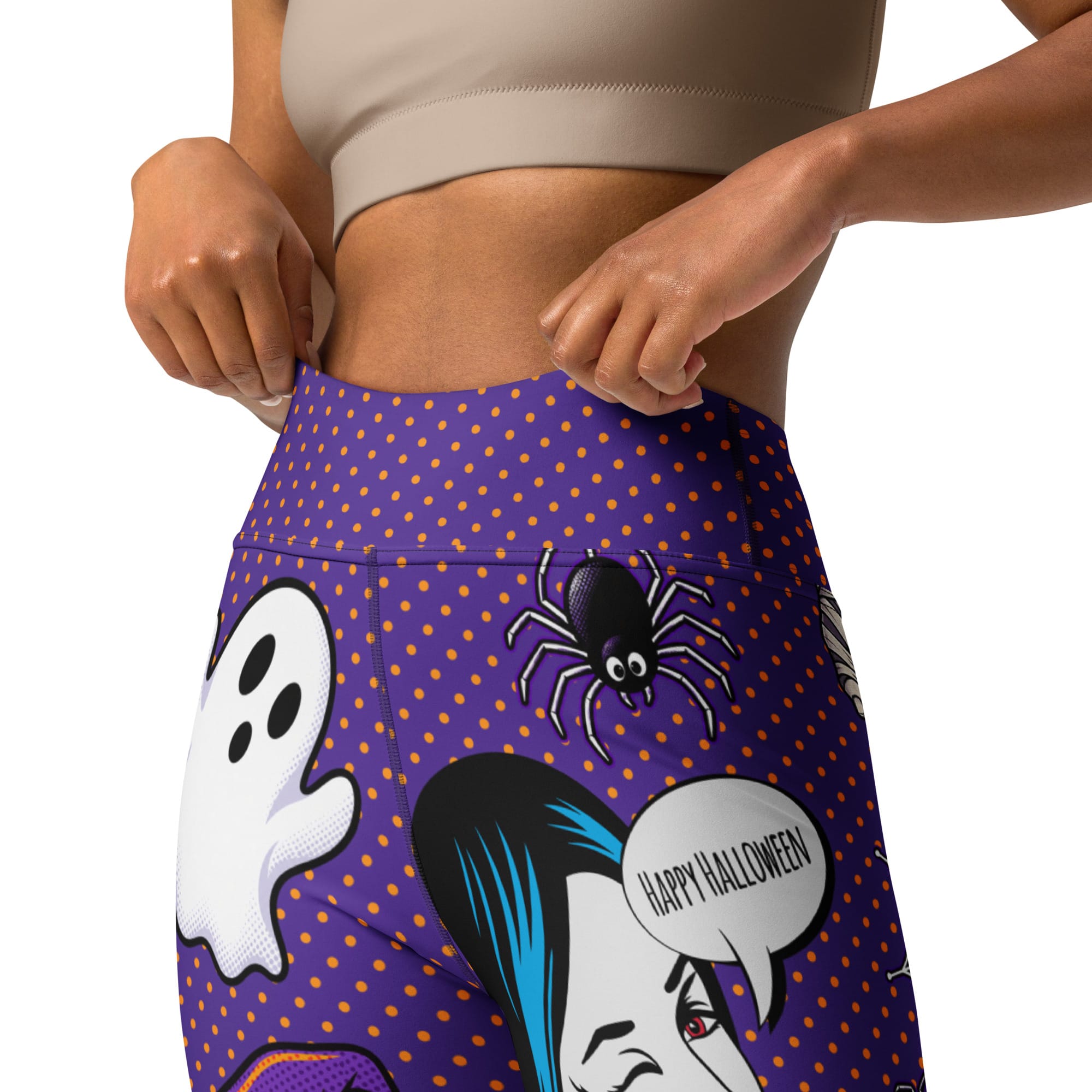 Halloween Pop Art Yoga Leggings