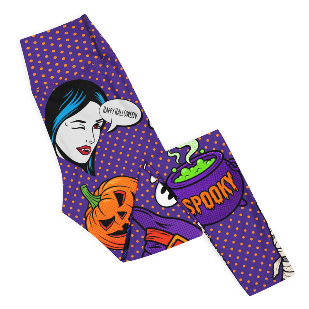 Halloween Pop Art Yoga Leggings