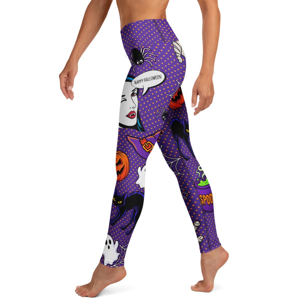 Halloween Pop Art Yoga Leggings