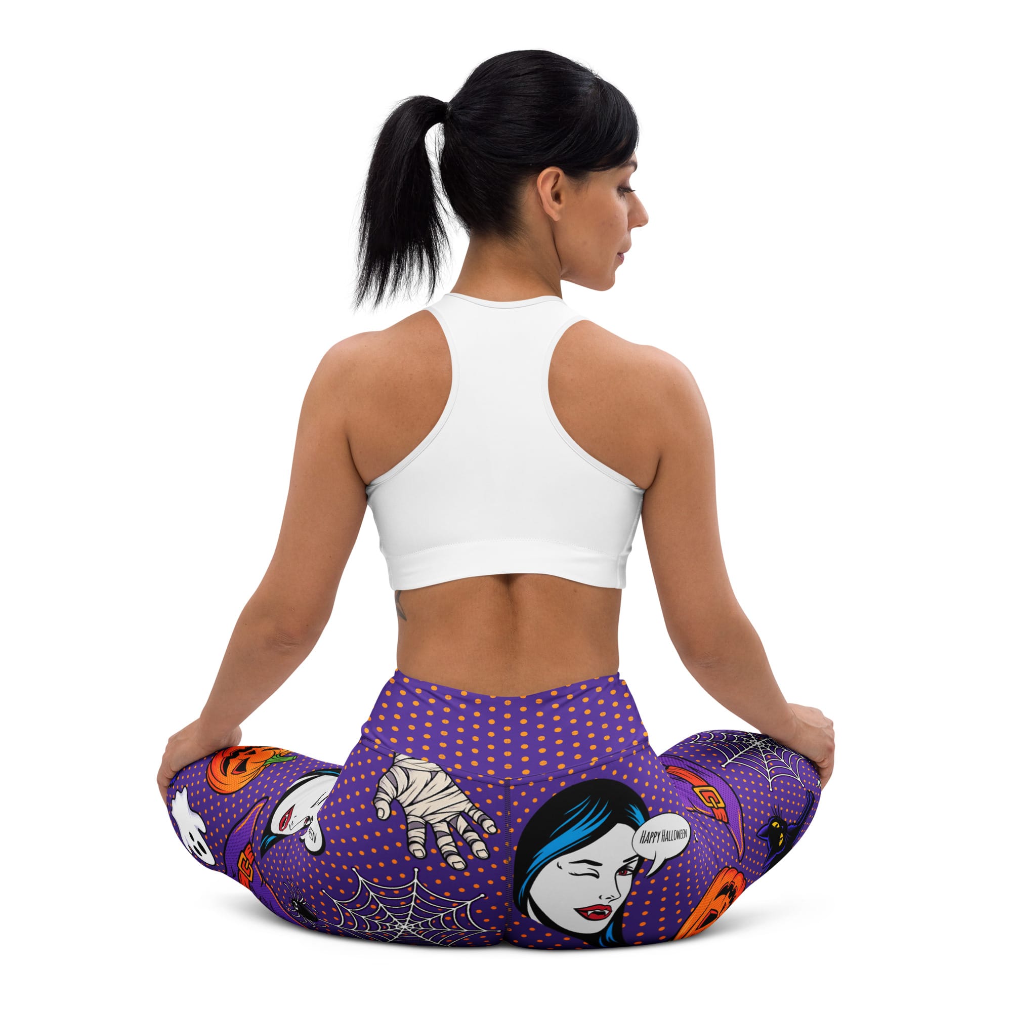 Halloween Pop Art Yoga Leggings