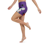 Halloween Pop Art Yoga Shorts