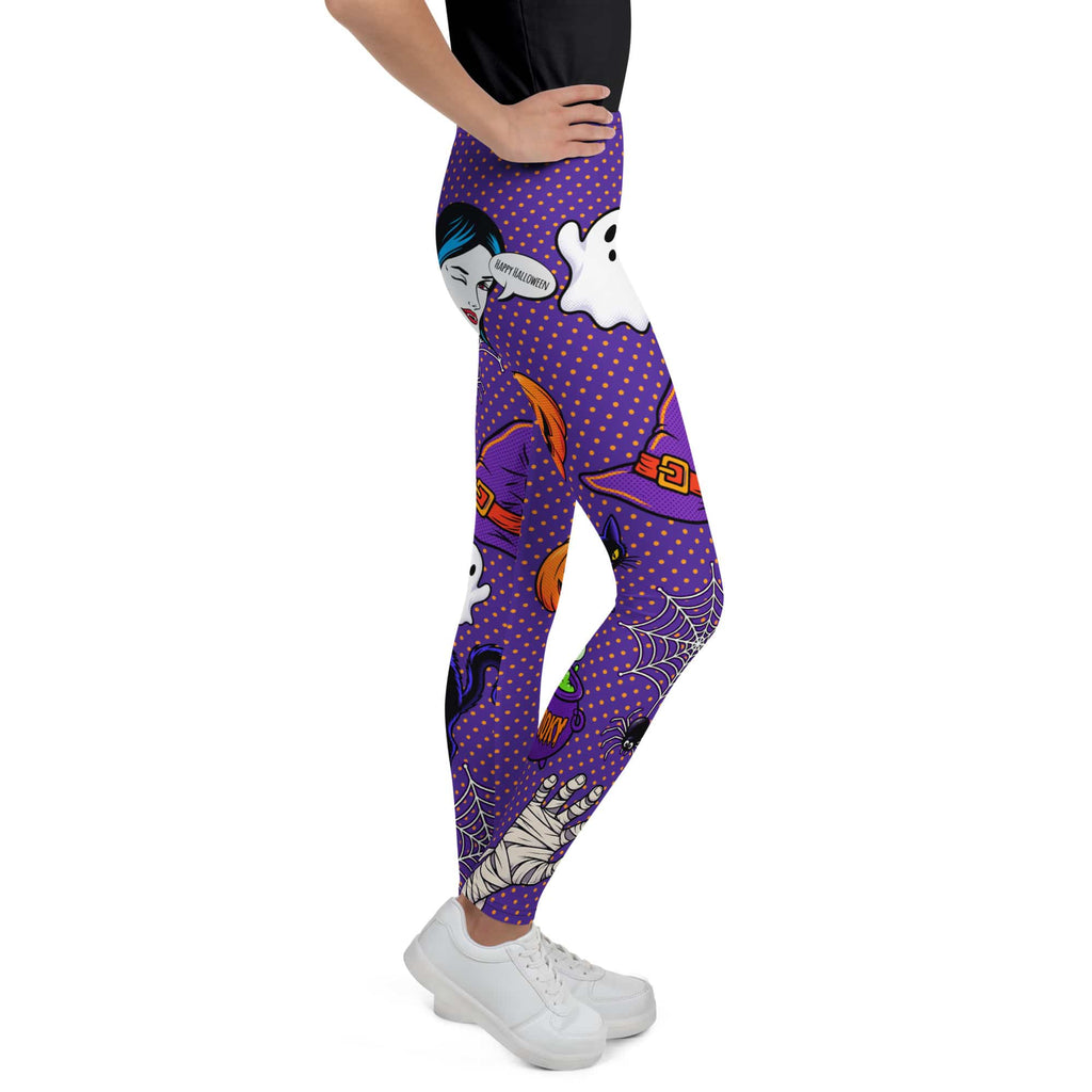 Halloween Pop Art Youth Leggings