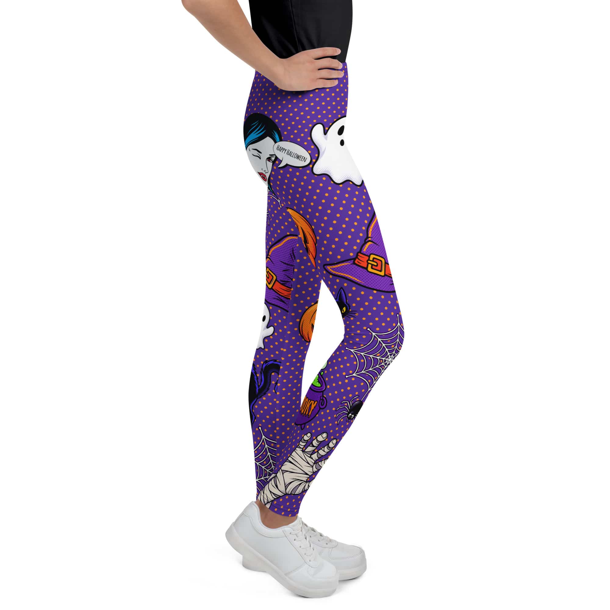 Halloween Pop Art Youth Leggings