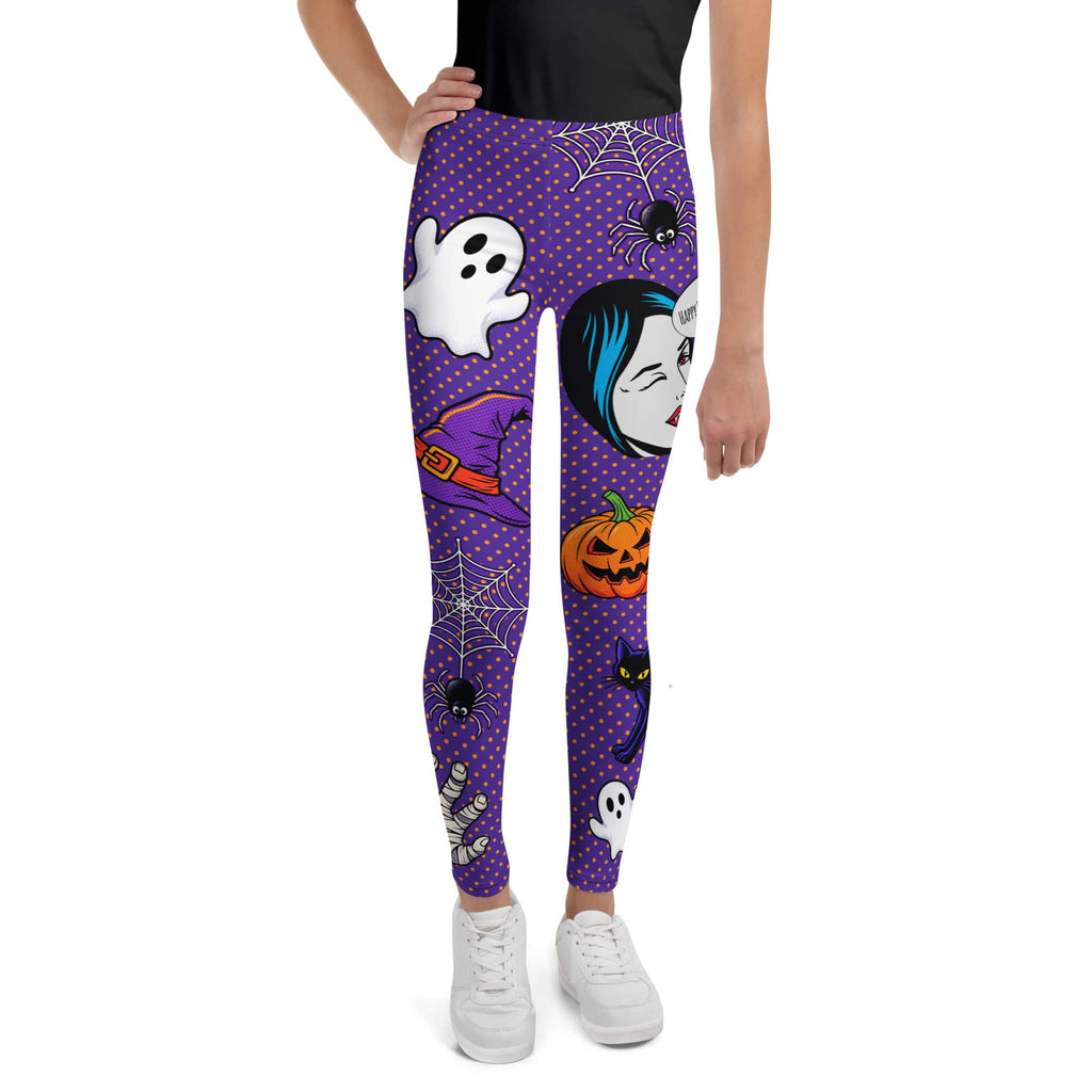 Halloween Pop Art Youth Leggings