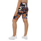 Halloween Print Biker Shorts