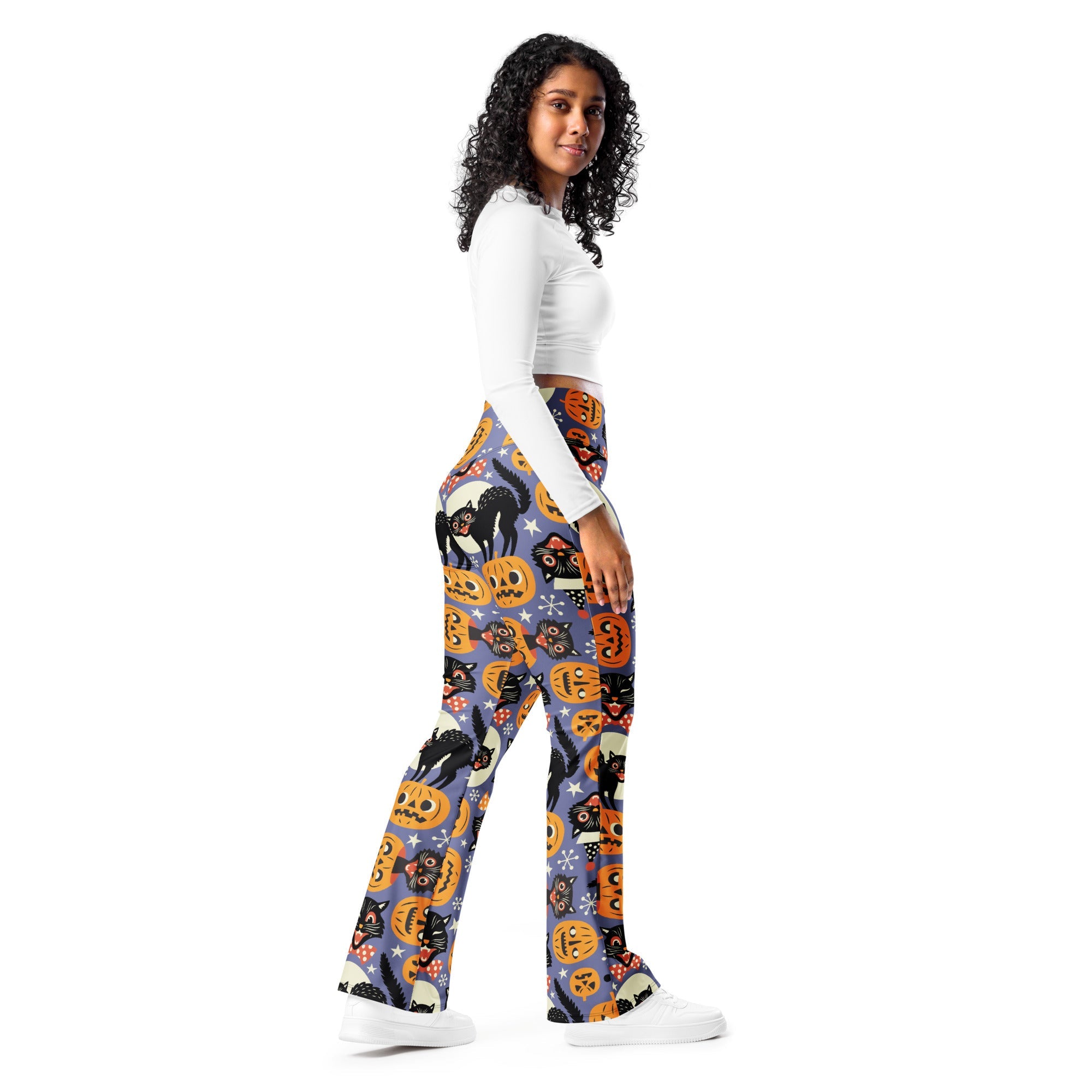 Halloween Print Flare Leggings