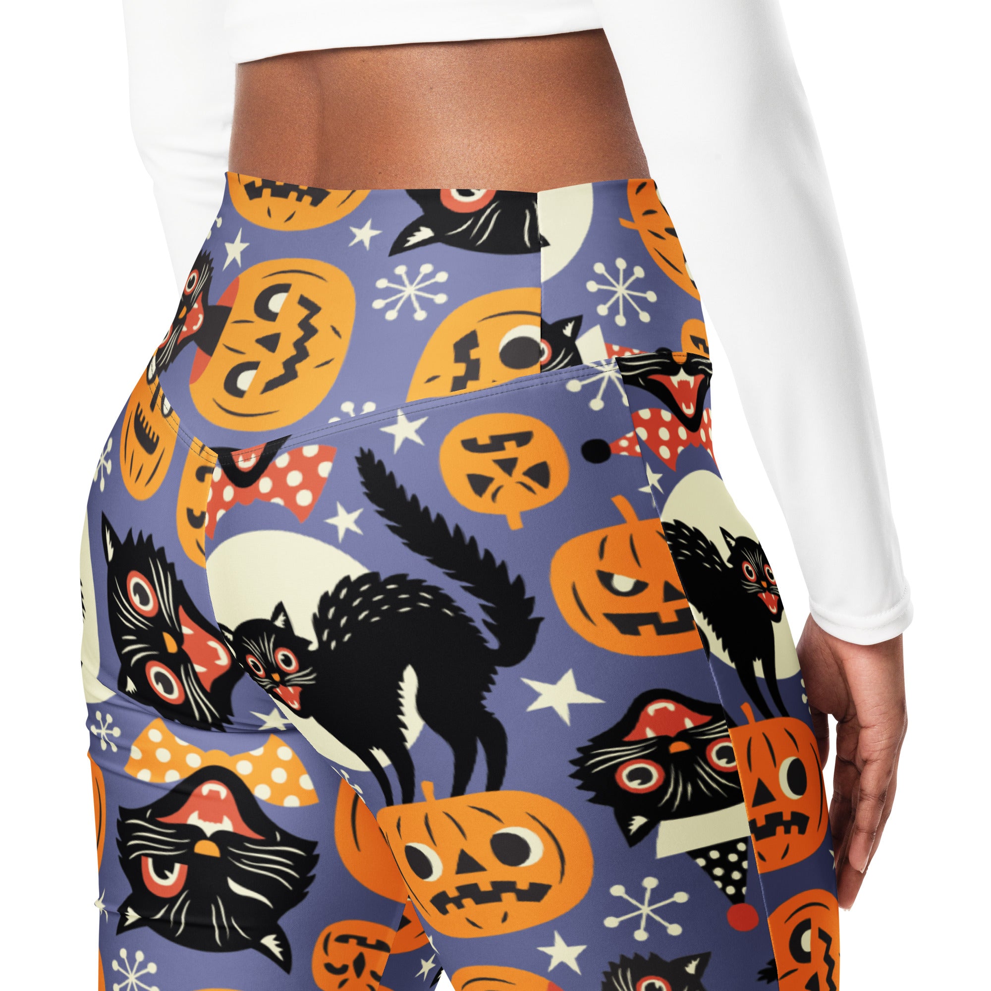 Halloween Print Flare Leggings