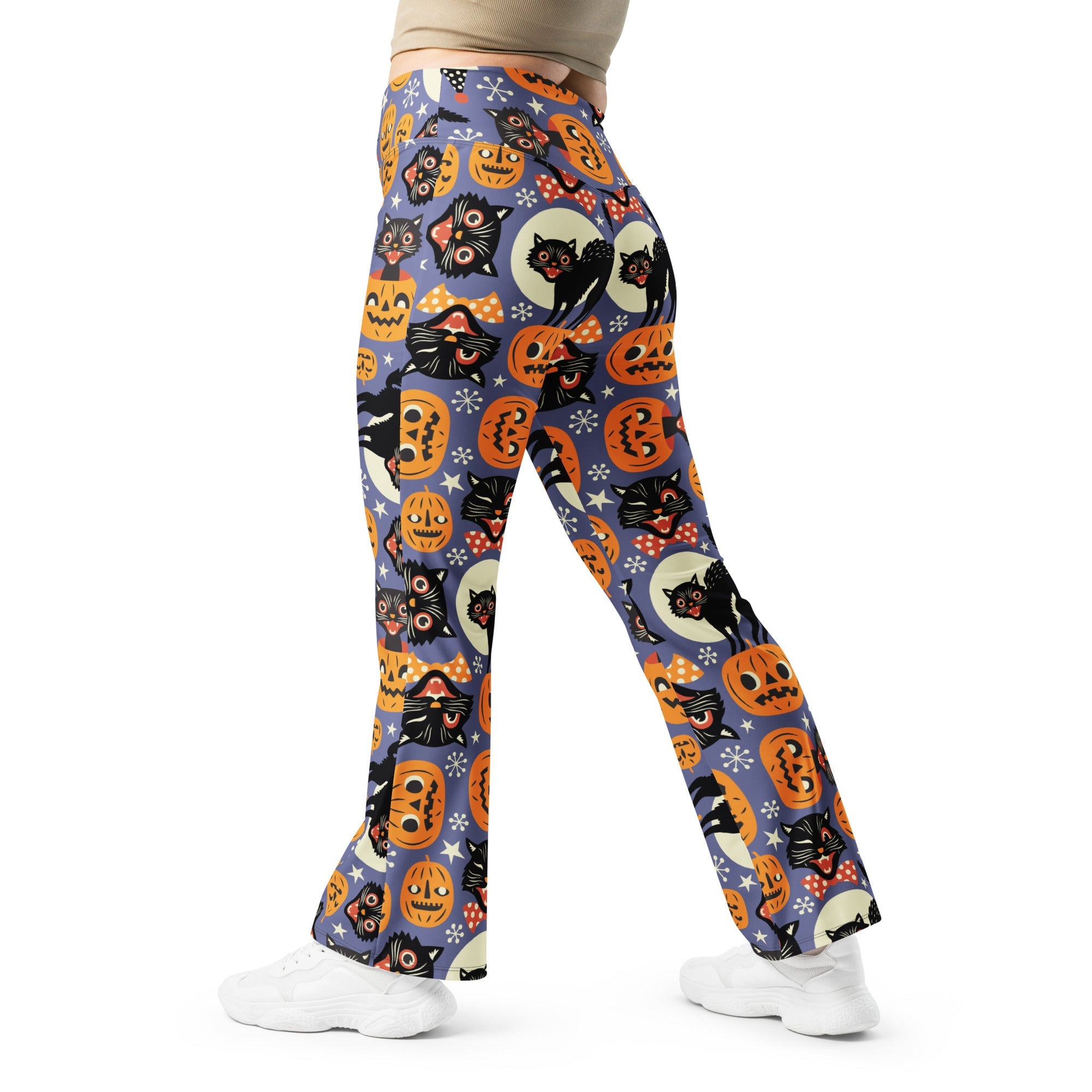 Halloween Print Flare Leggings
