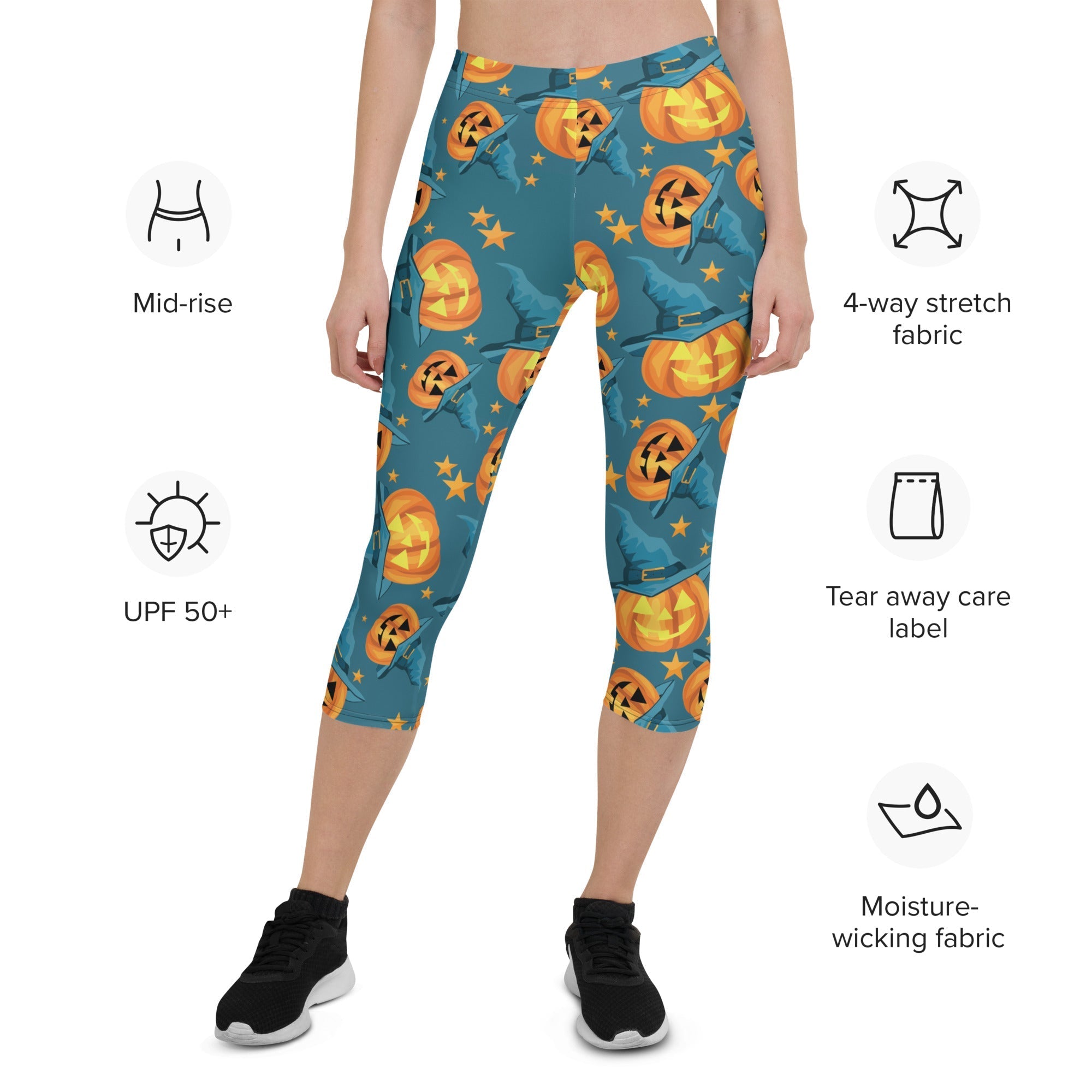 Halloween Pumpkin Capris