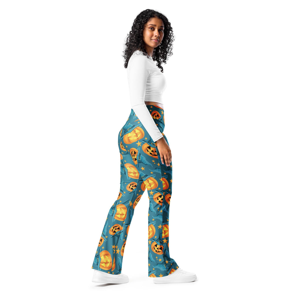 Halloween Pumpkin Flare Leggings