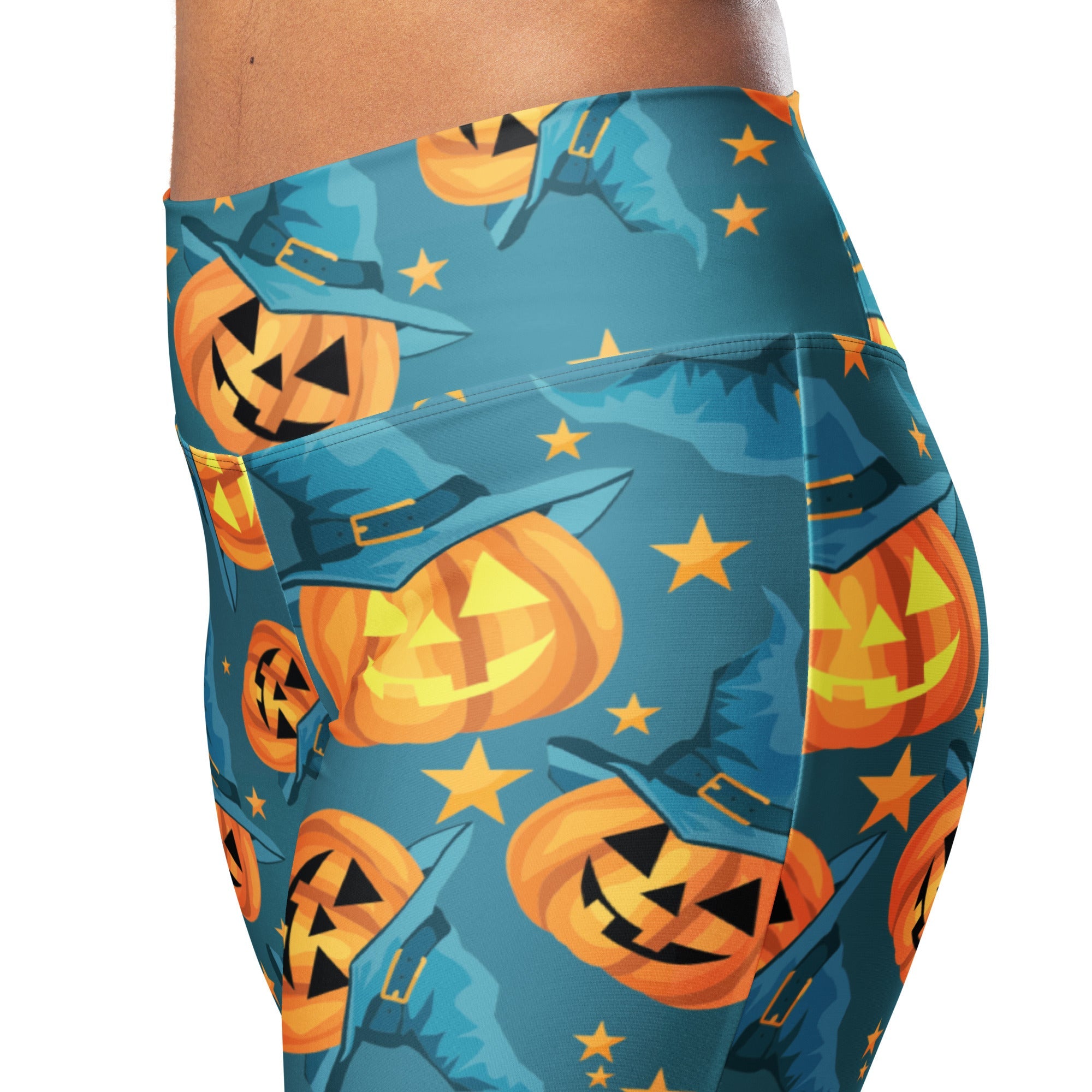 Halloween Pumpkin Flare Leggings