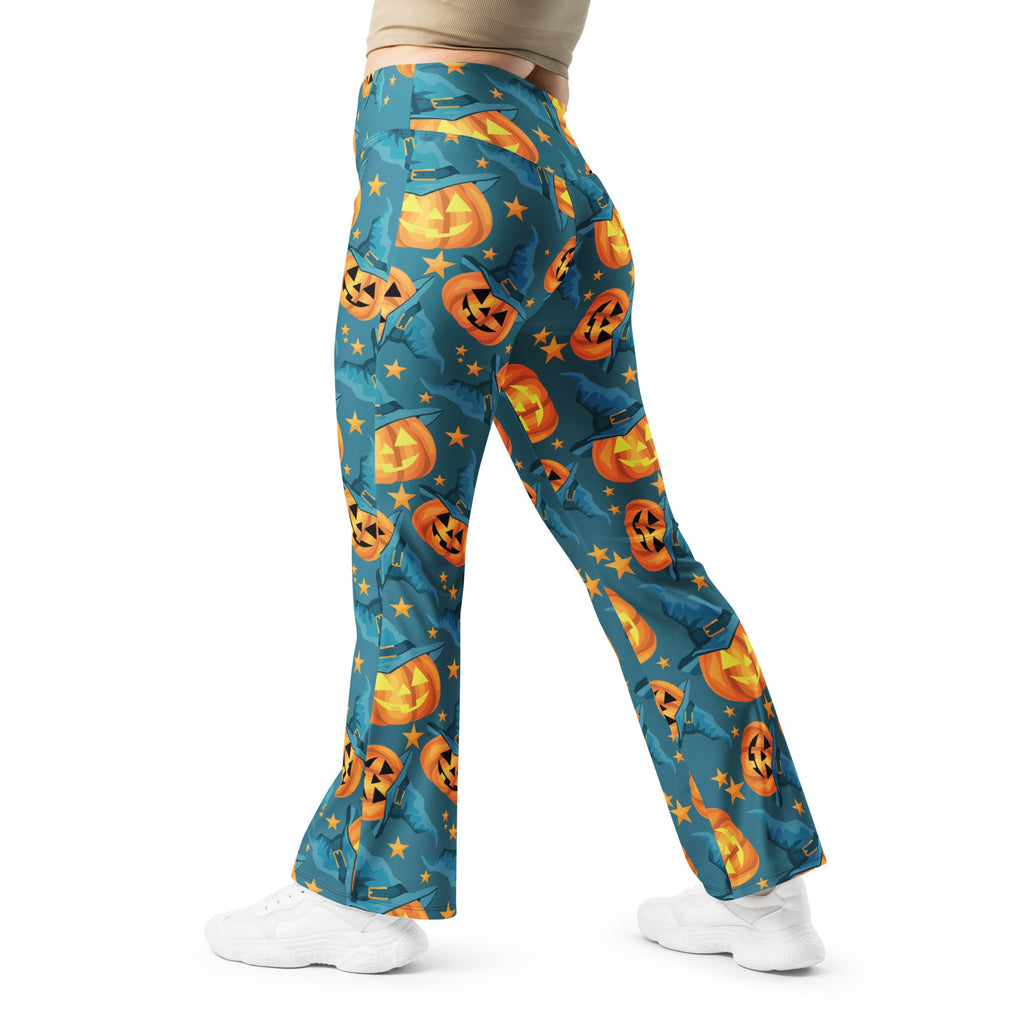 Halloween Pumpkin Flare Leggings