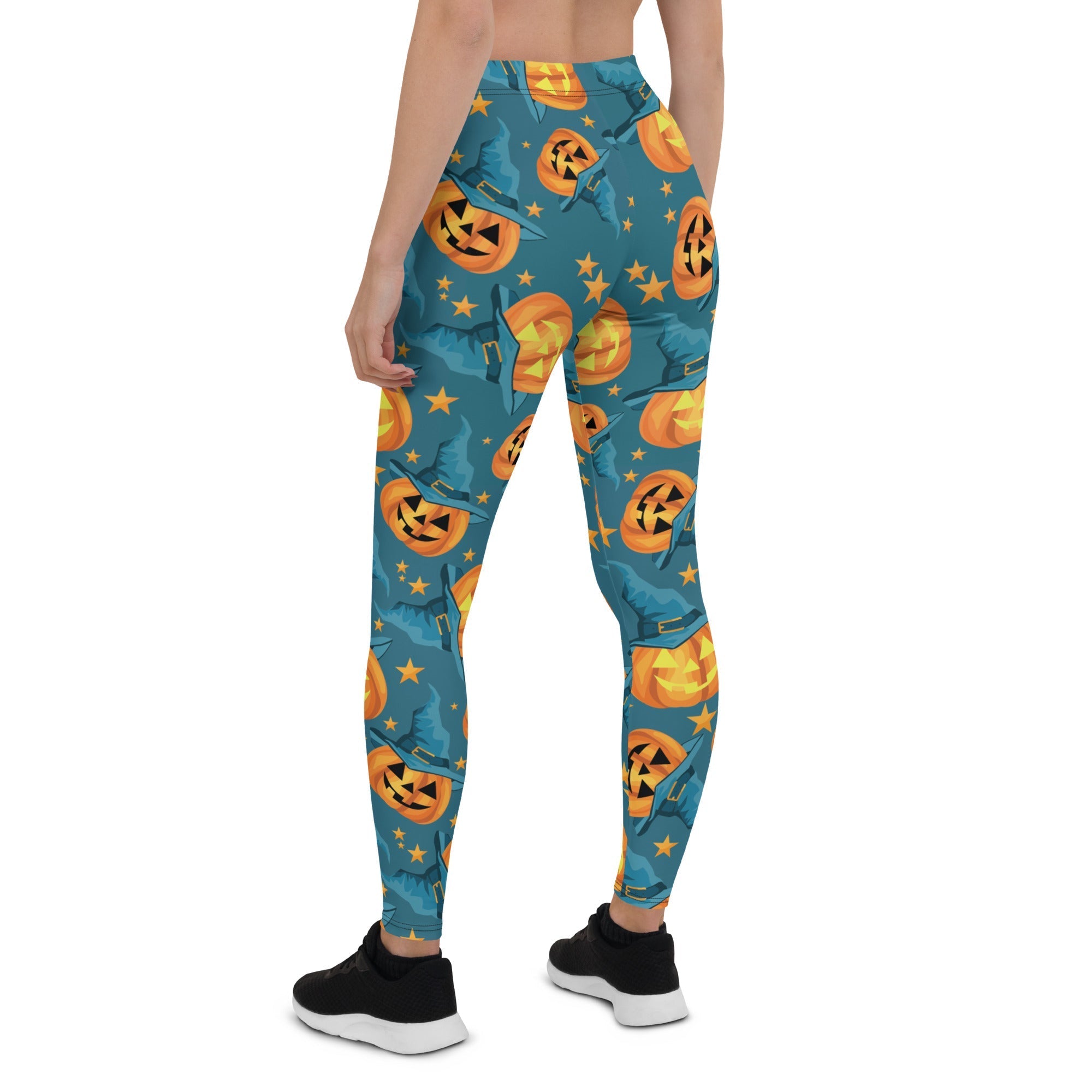 Halloween 2025 pumpkin leggings