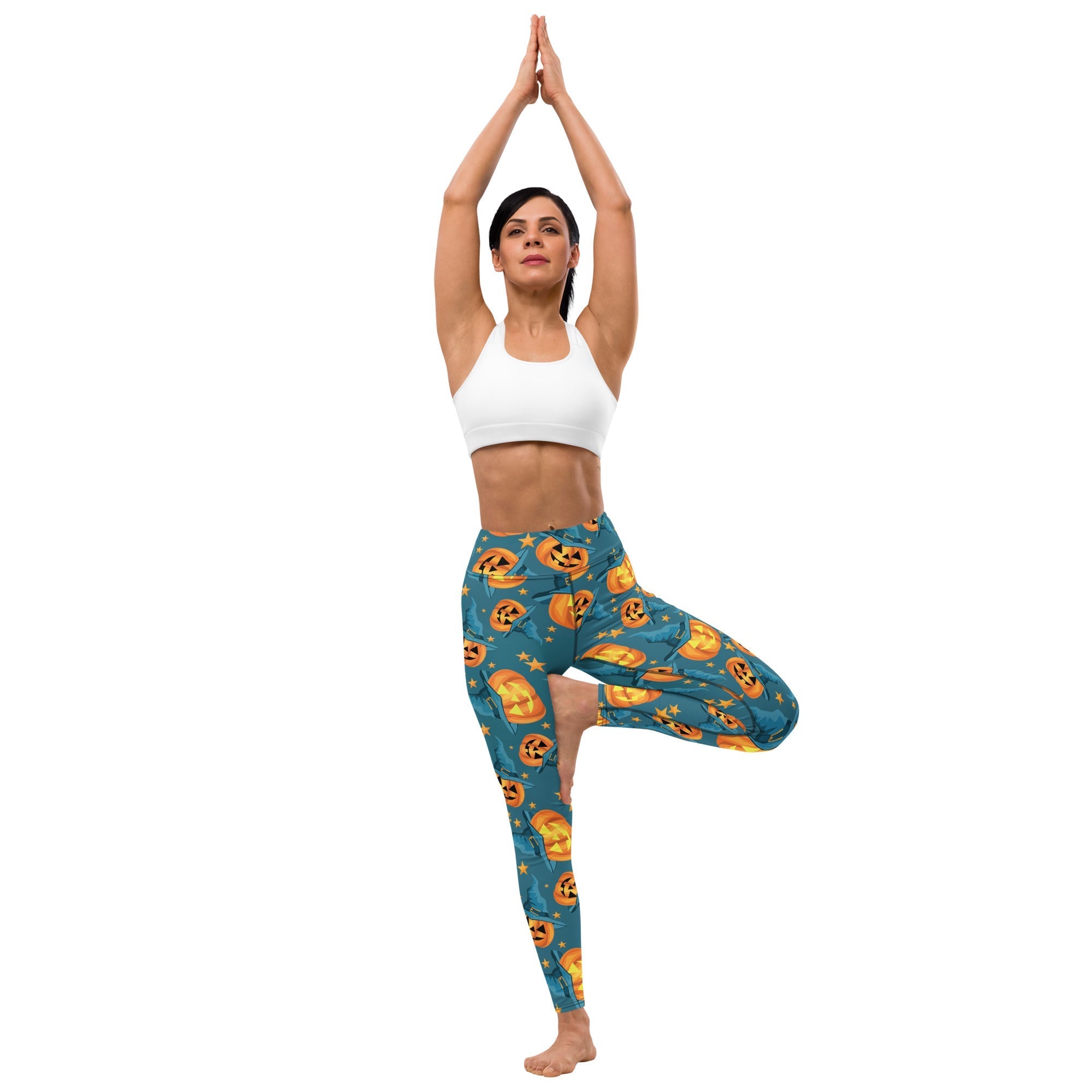 Halloween Pumpkin Yoga Leggings