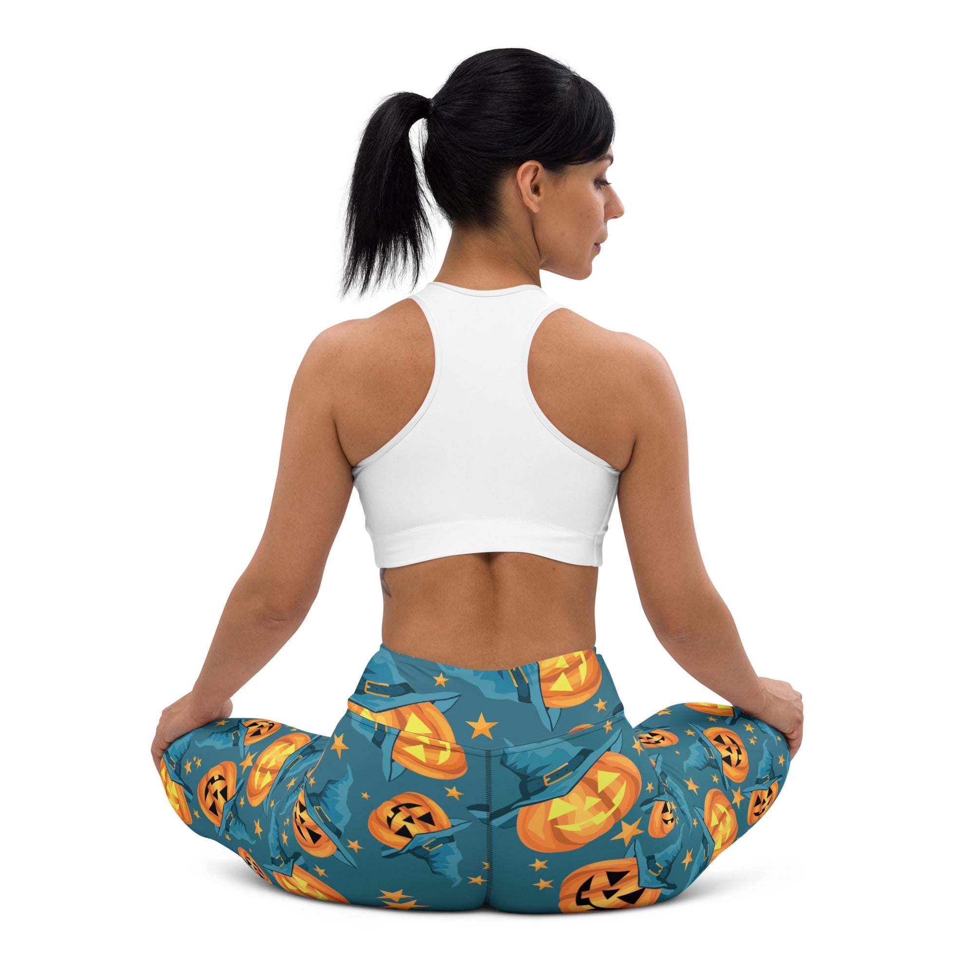 Halloween Pumpkin Yoga Leggings