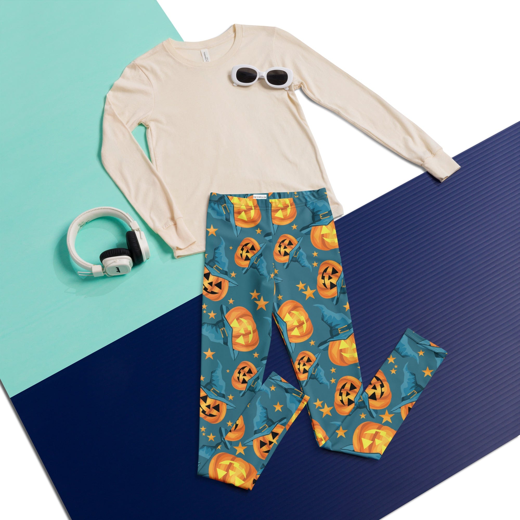 Halloween Pumpkin Youth Leggings
