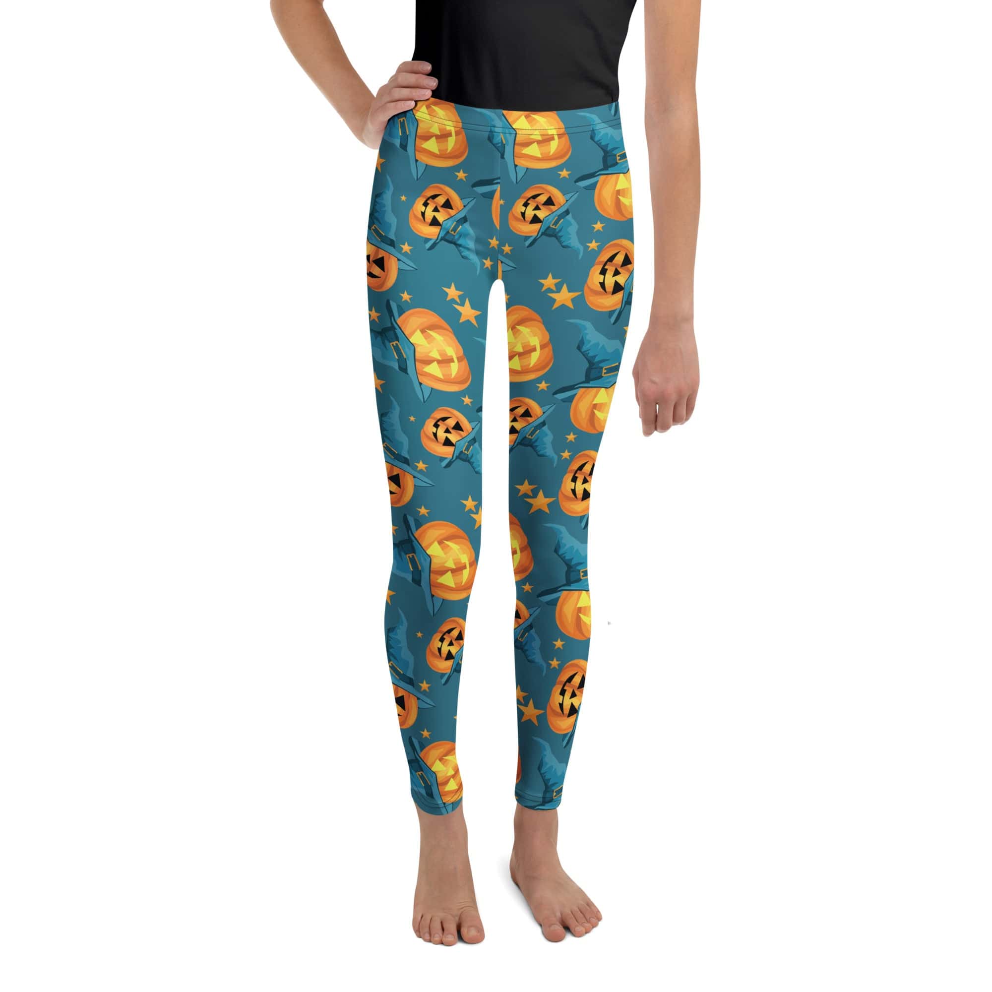 Halloween Pumpkin Youth Leggings