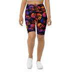Halloween Skulls Biker Shorts
