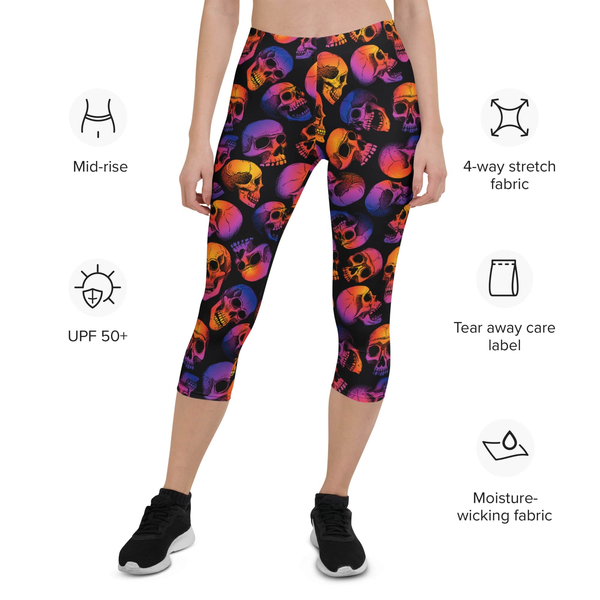 Halloween Skulls Capris