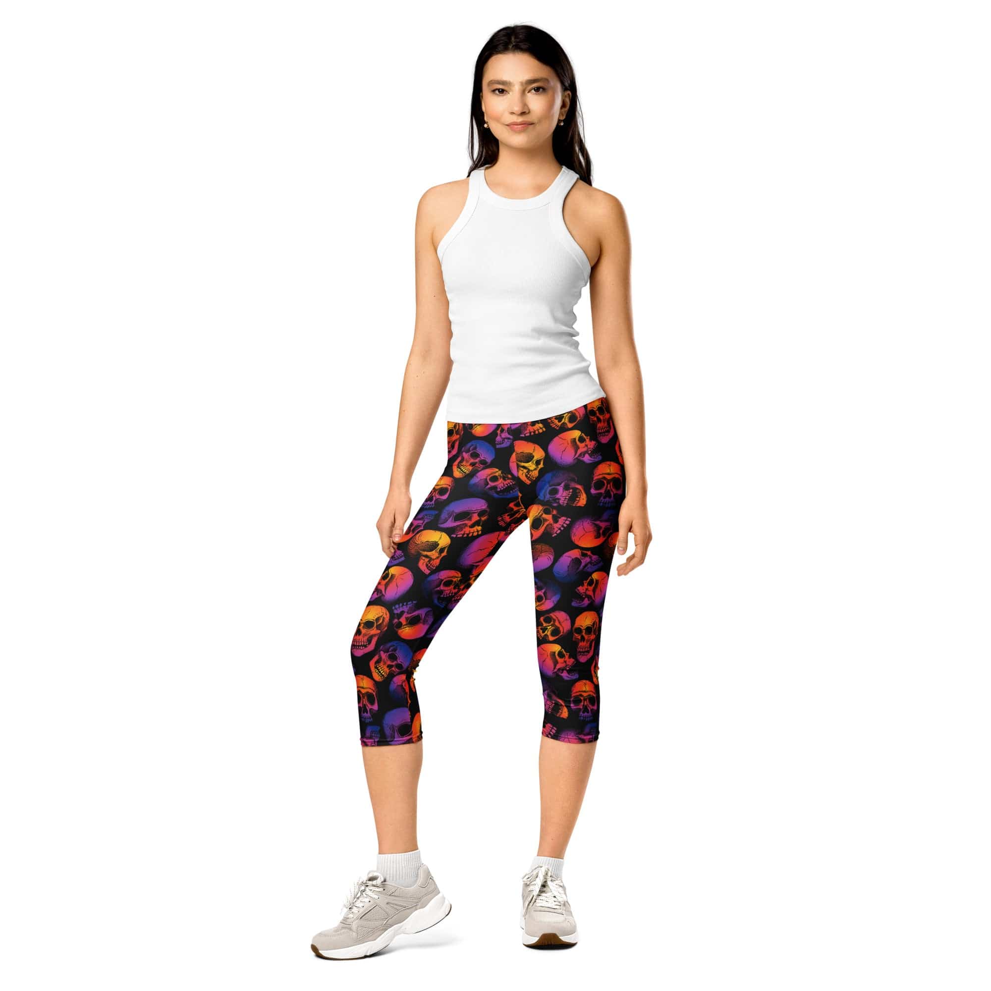 Halloween Skulls Capris