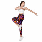 Halloween Skulls Leggings With Pockets